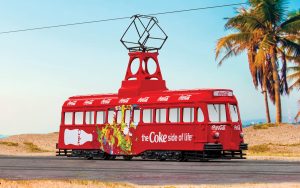 Cc44013 1 Coca Cola Single Decker Tram